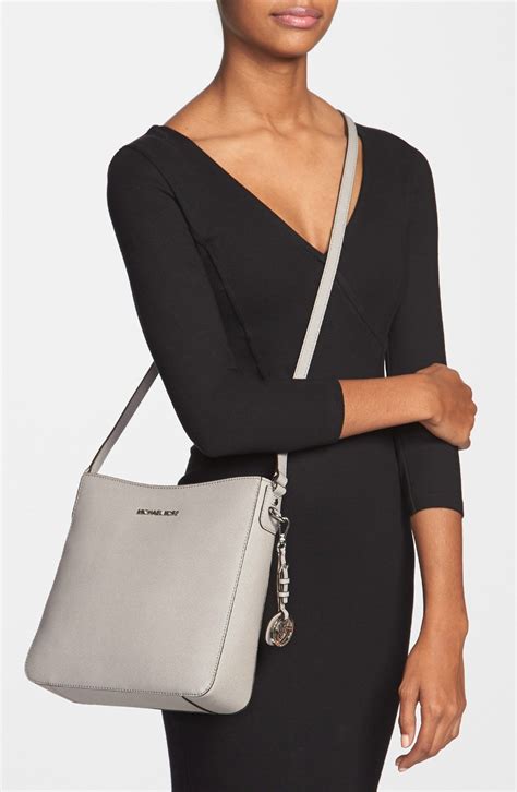 michael kors grey bag sale|Michael Kors grey crossbody bag.